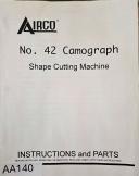 Airco-AIRCO Model No. 42 Camograph Shape Cutting Machine Manual-No. 42 Camograph-01